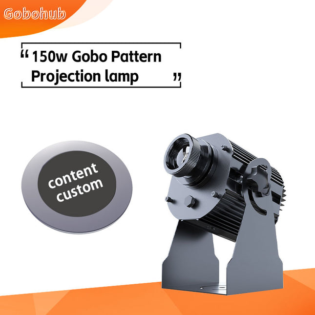 GOBOHUB 150W Indoor Outdoor Gobo Rotaion Pattern Projection Lamp