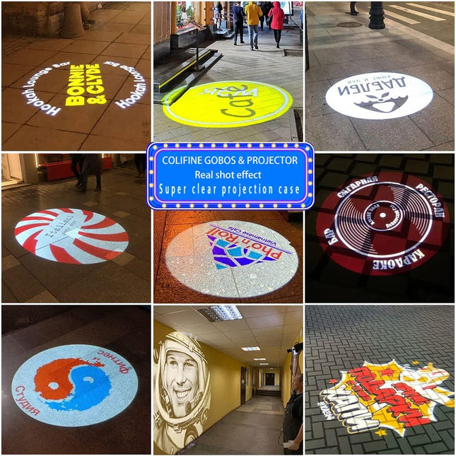 GOBOHUB 80W Indoor Outdoor Custom Gobo Projector For Logo