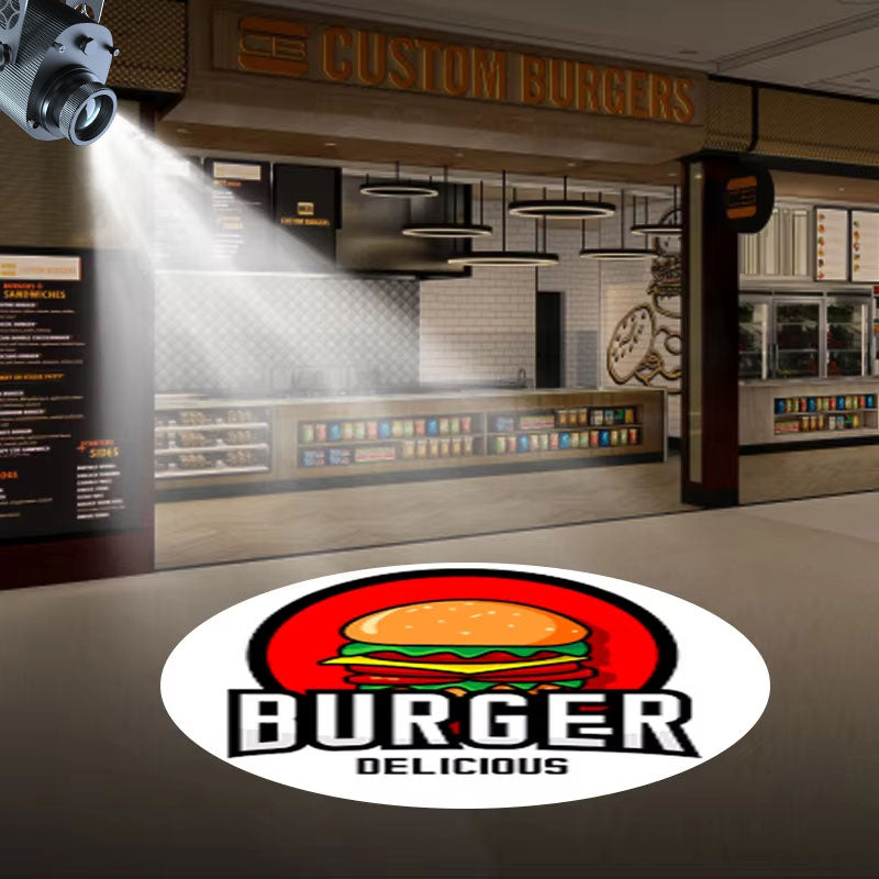 Want Your Store to Glow Brighter TODAY? Get a Storefront Logo Projection Light—Vivid Logo Beams, Customer-Magnet Power, Boosted Visibility! Simple, Bold, Unmissable!