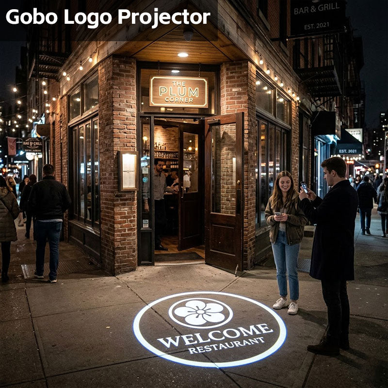 How to Use a Gobo Logo Projector to Attract More Customers