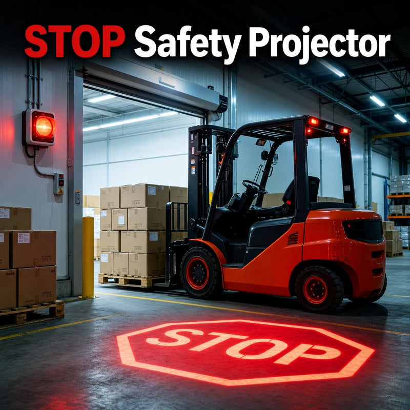 Warehouse Safety Sign Projectors: Floor Warnings, Crosswalks, and PPE Reminders