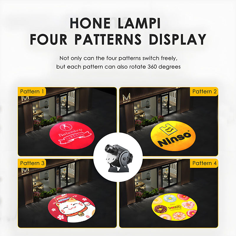 Gobohub Powers Texas Business’s Nighttime Branding with 200W Four-Image Gobo Projector