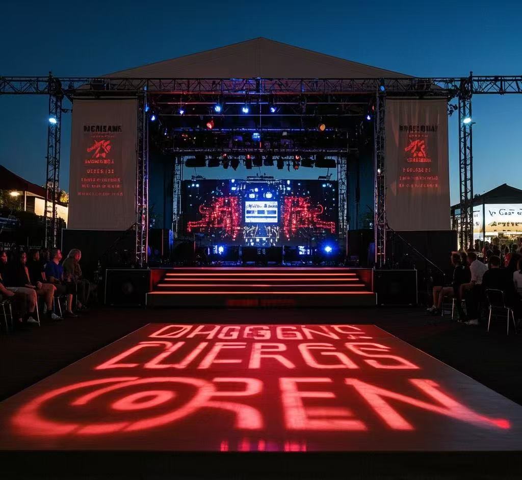 Trying to use gobo on dance floor at outdoor music venue - Gobohub