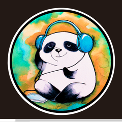 Custom Gobo Lens – colorful panda design
