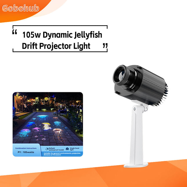 GOBOHUB 105W Indoor Outdoor Dynamic Jellyfish Drift Projector Light