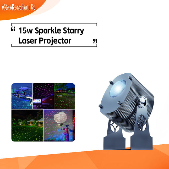 GOBOHUB 15w Sparkle Starry Laser Twinkling Spot Projection Lighting Effect Display