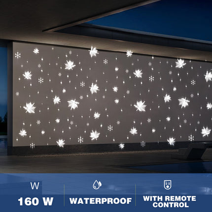 GOBOHUB 160w Snowflake Falling Projector Light Falling Effect Display