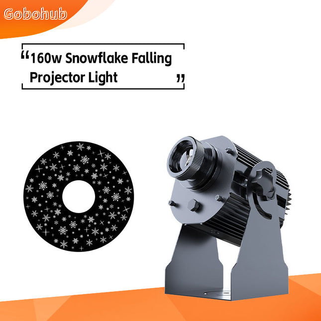GOBOHUB 160w Snowflake Falling Projector Light Falling Effect Display