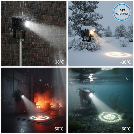 High-Power Industrial Gobo Safety Sign Projector Light