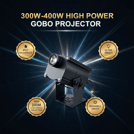 High-Power Industrial Gobo Safety Sign Projector Light