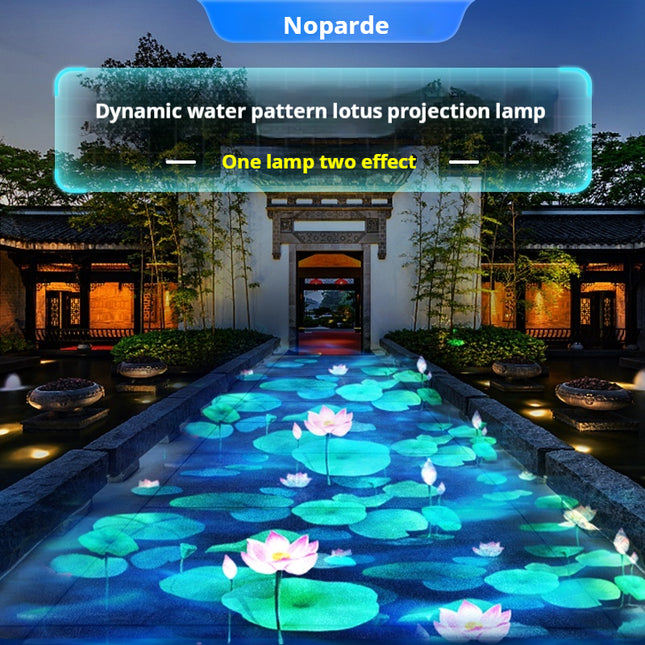 GOBOHUB 160w Double Pattern Water Ripple Lotus Fish Projector Light