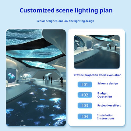 GOBOHUB 55W Indoor Outdoor Dynamic Jellyfish Drift Projector Light
