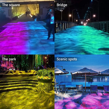 GOBOHUB 35W/55W/75W/105W Color-Changing Water Ripple Projection Light