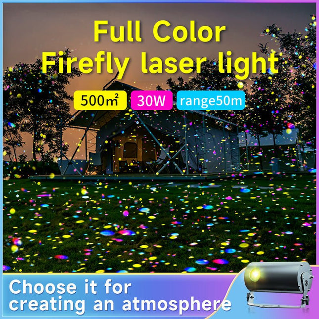 30W LED Firefly Projector Light Indoor Outdoor Use Dynamic Firefly Projection for Bedroom Patio Holiday Decor - Gobohub