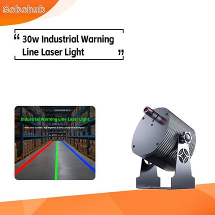 30w Single - Line Industrial Laser Projector - Infrared Safety Warning Sign Light for Factory Workshop Indication - Gobohub