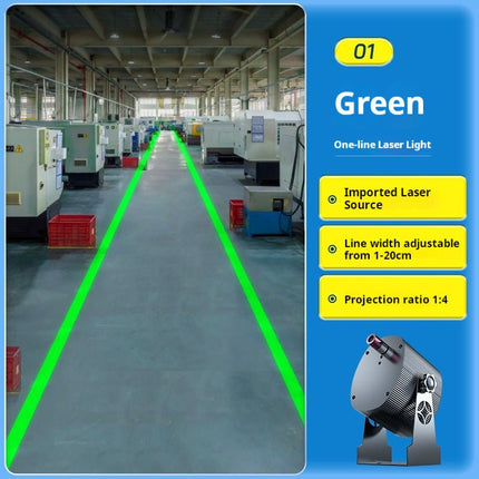 30w Single - Line Industrial Laser Projector - Infrared Safety Warning Sign Light for Factory Workshop Indication - Gobohub