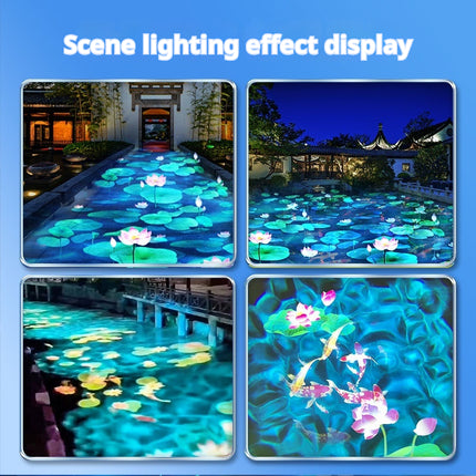 GOBOHUB 160w Double Pattern Water Ripple Lotus Fish Projector Light
