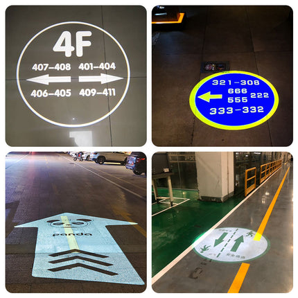 GOBOHUB 100w Indoor Outdoor Arrow Mark Sign Logo Projector
