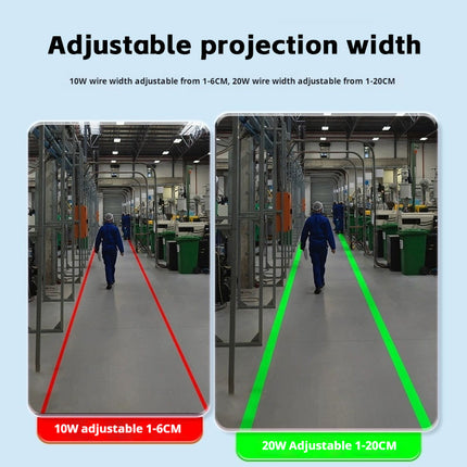 30w Single-Line Industrial Laser Projector - Infrared Safety Warning Sign Light for Factory Workshop Indication