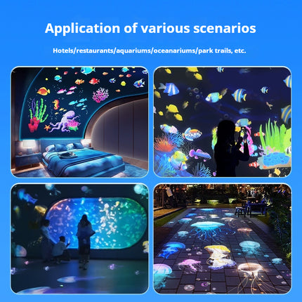 GOBOHUB 55W Indoor Outdoor Dynamic Jellyfish Drift Projector Light