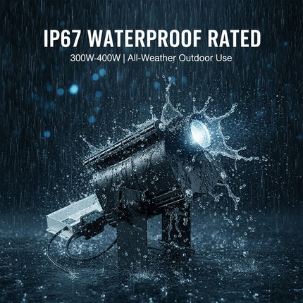 300W-400W Long Range LED Gobo Projector | Outdoor Wall Logo Light | 5-80m IP65