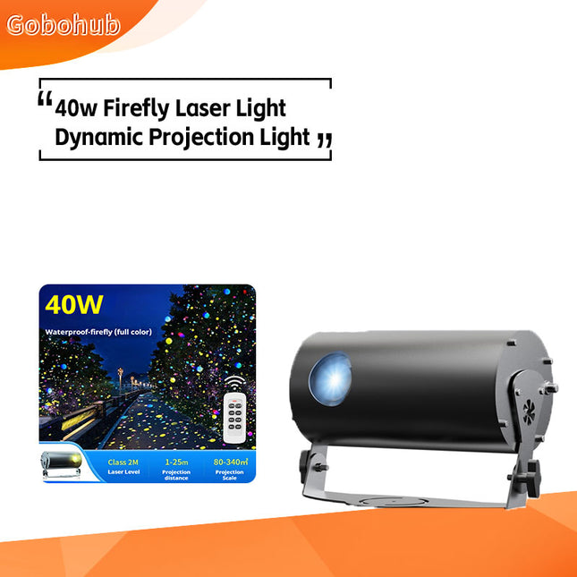 GOBOHUB 40w Outdoor remote Firefly Laser Light Dynamic Projection Light