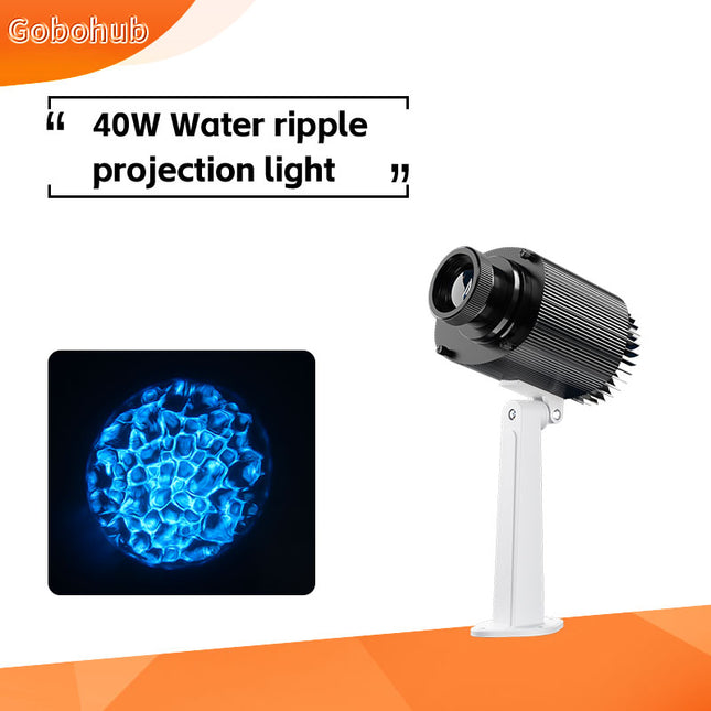 GOBOHUB 40w Indoor Outdoor Water Ripple Projector Light