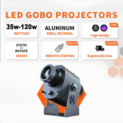 GOBOHUB 80w/100w Safety Light Industrial Warning Projection Light