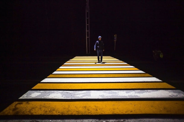 Safety projector sidewalk solution
