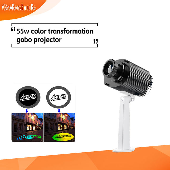 GOBOHUB 55w Indoor Outdoor Color Transformation Gobo Projector