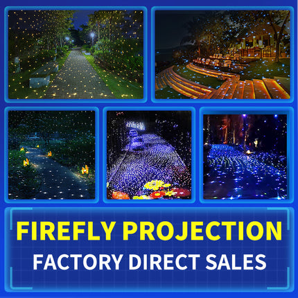 30W LED Firefly Projector Light Indoor Outdoor Use Dynamic Firefly Projection for Bedroom Patio Holiday Decor