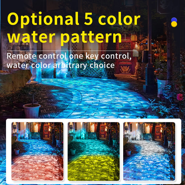 GOBOHUB 135w/160w Auto Color-Changing Water Ripple Projection Light