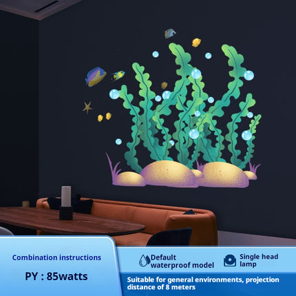 GOBOHUB 85W Indoor Outdoor Dynamic Seaweed Floating Shadow Projection Light