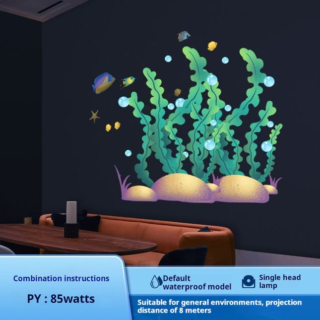 GOBOHUB 85W Indoor Outdoor Dynamic Seaweed Floating Shadow Projection Light