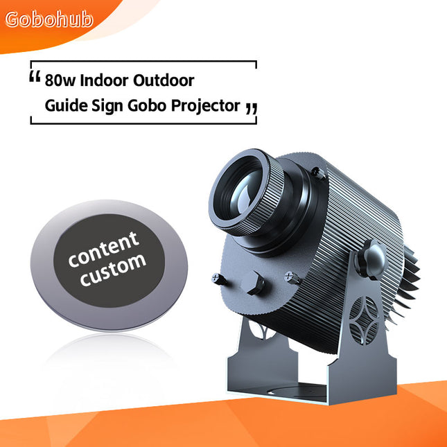 GOBOHUB 80W Indoor Outdoor Guide Sign Gobo Projector