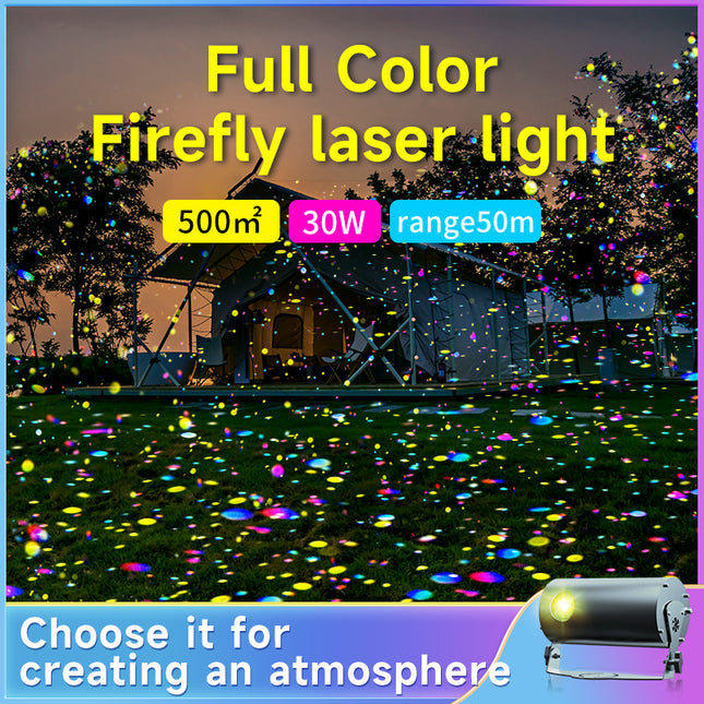 30W LED Firefly Projector Light Indoor Outdoor Use Dynamic Firefly Projection for Bedroom Patio Holiday Decor