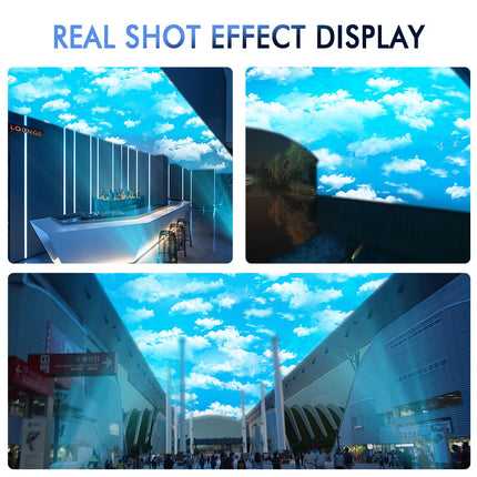 GOBOHUB 160W Outdoor Flowing Blue Sky and Clouds Animated Projector