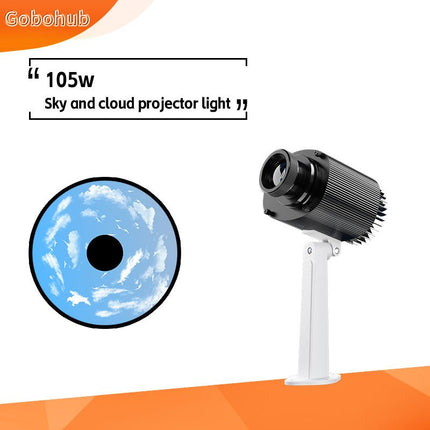 GOBOHUB 105W Outdoor Indoor Dynamic Blue Sky and White Clouds Projector - Gobohub