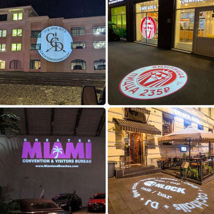 GOBOHUB 110w Custom Logo Rotating Gobo Projector - Gobohub