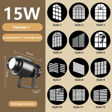 GOBOHUB 15w Indoor Window Shadow Projector Light - Gobohub