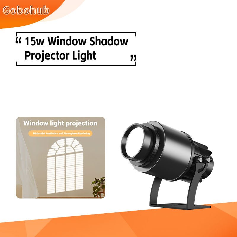 Shadow Projecter GOBOHUB 15W Compact Window Light | Indoor Shadow Projector for Easy ...