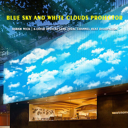 GOBOHUB 160W Outdoor Flowing Blue Sky and Clouds Animated Projector - Gobohub