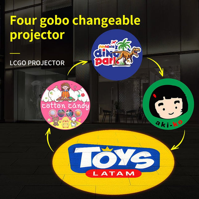 GOBOHUB 200W Four - Image Gobo Projector Light - Gobohub