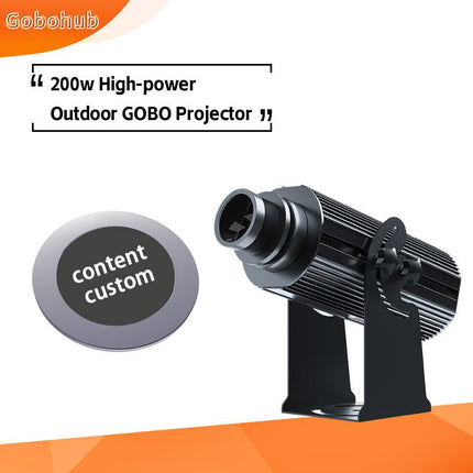 GOBOHUB 200W High - power Outdoor GOBO Projector - Gobohub
