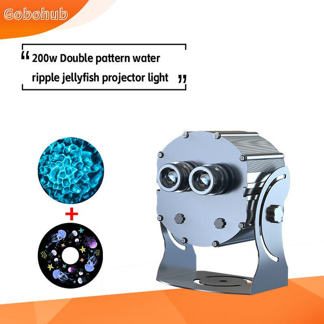 GOBOHUB 200w Two Effects Water Ripple Jellyfish Projector Light - Gobohub