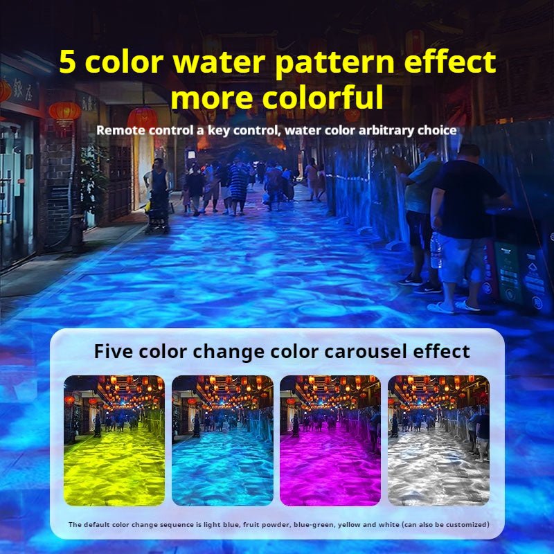 Water Ripple Projector 40W - Outdoor Waterproof Stage Light for