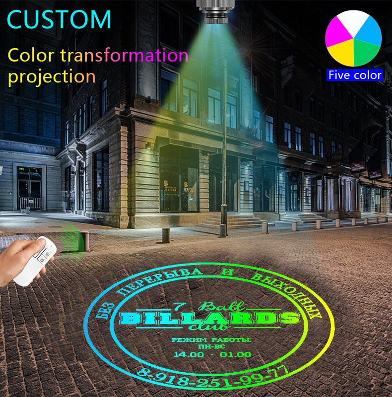 55W Color Transformation Gobo Projector | Outdoor Waterproof
