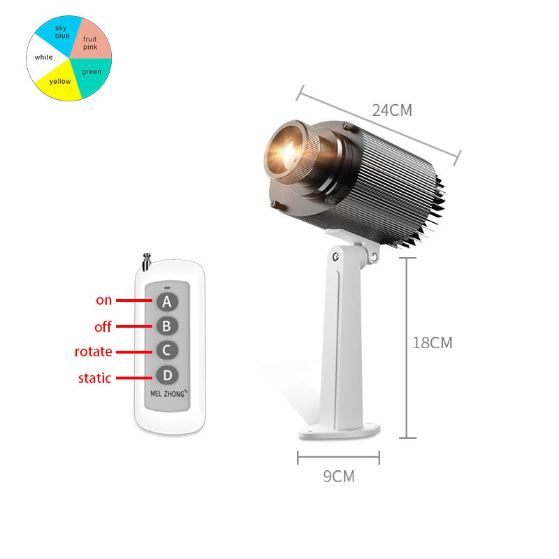 55W Color Transformation Gobo Projector | Outdoor Waterproof