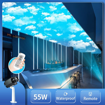 GOBOHUB 55W Outdoor Blue Sky And White Clouds Projection Lamp - Gobohub