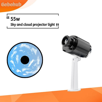 GOBOHUB 55W Outdoor Blue Sky And White Clouds Projection Lamp - Gobohub